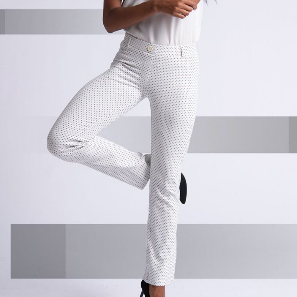 White Yoga Betabrand dress pants